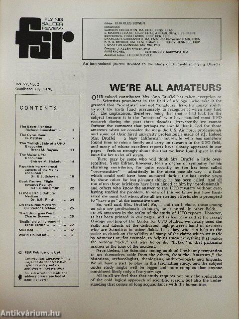 Flying Saucer Review July1976