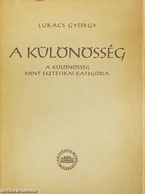 A különösség mint esztétikai kategória