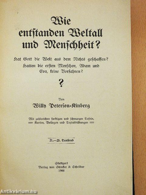 Wie entstanden Weltall und Menschheit? (gótbetűs)