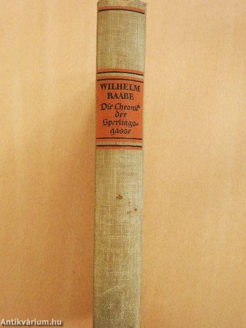 Die Chronik der Sperlingsgasse (gótbetűs)