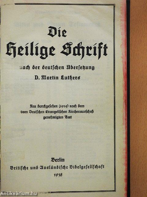 Die Heilige Schrift (gótbetűs)