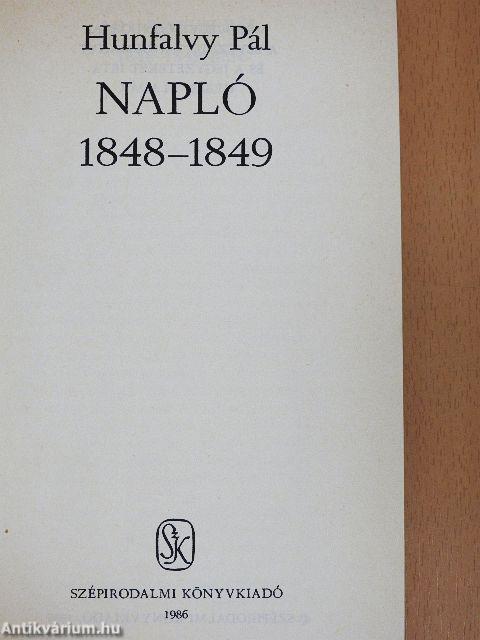 Napló 1848-1849
