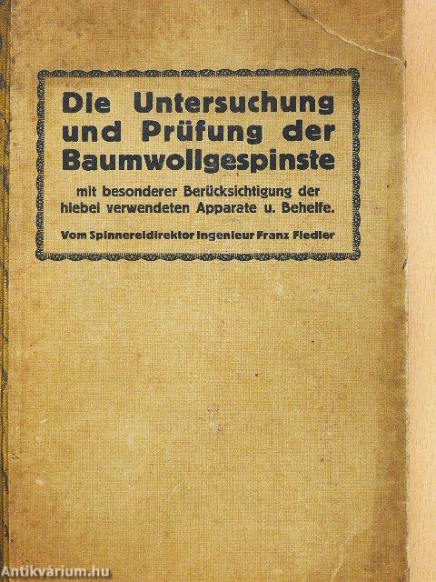 Die Untersuchung und Prüfung der Baumwollgespinste