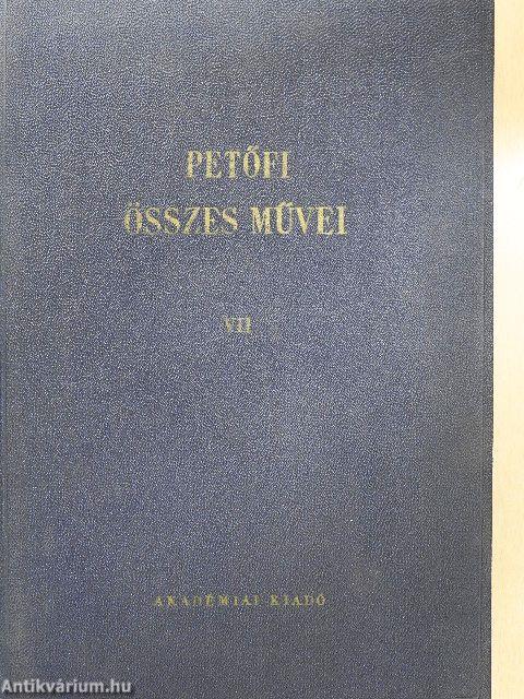 Petőfi Sándor összes művei VII.