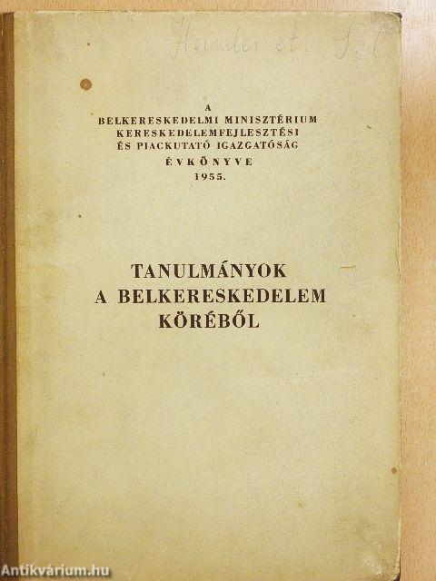 Tanulmányok a belkereskedelem köréből