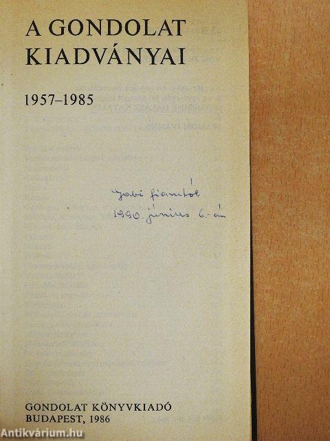 A Gondolat kiadványai 1957-1985