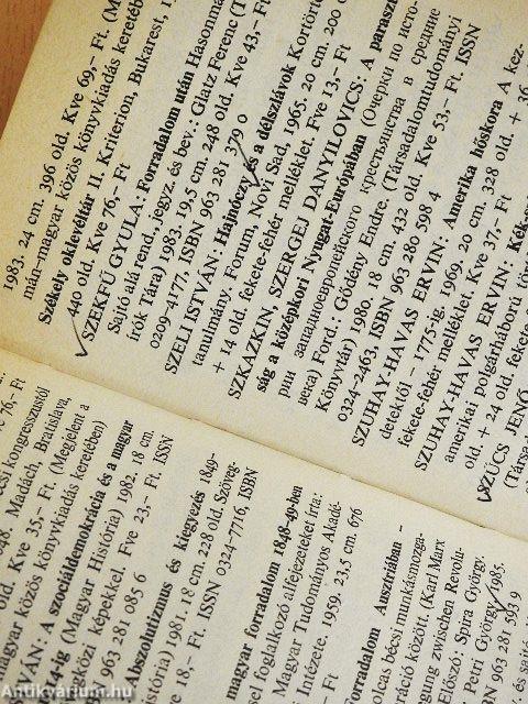 A Gondolat kiadványai 1957-1985