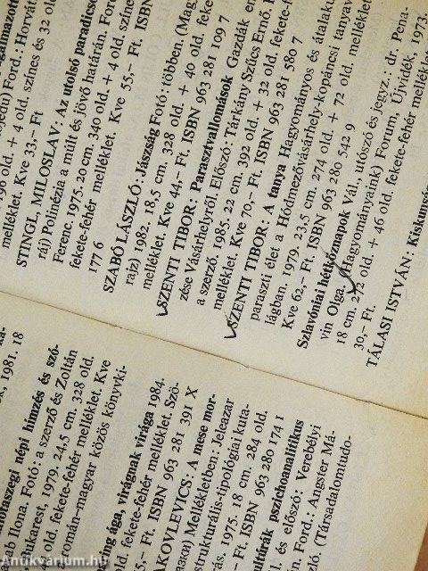 A Gondolat kiadványai 1957-1985