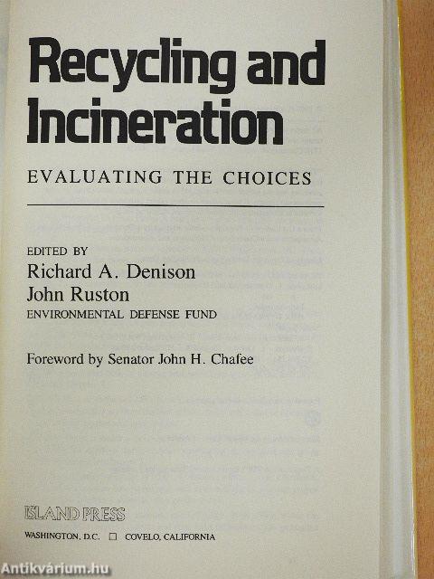 Recycling and Incineration