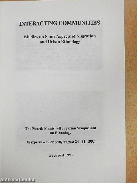 Interacting Communities