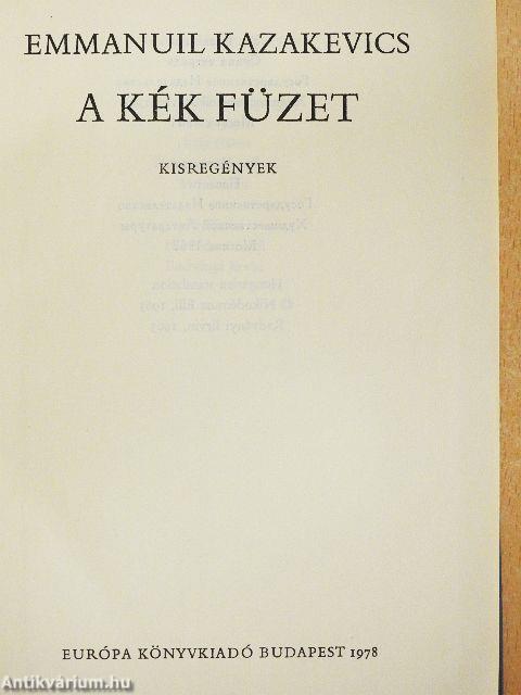 A kék füzet