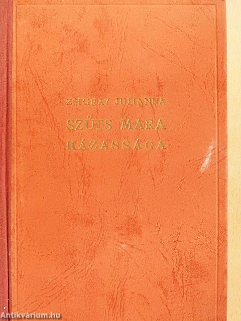 Szűts Mara házassága