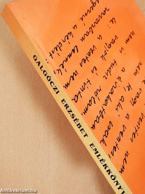 Galgóczi Erzsébet emlékkönyv