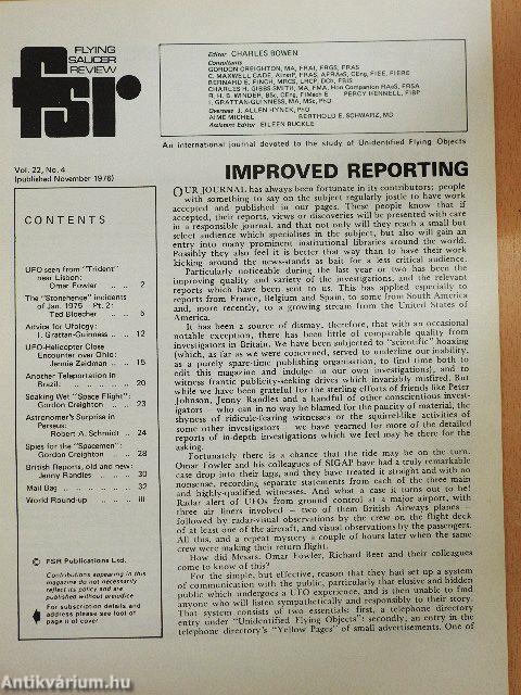 Flying Saucer Review November 1976