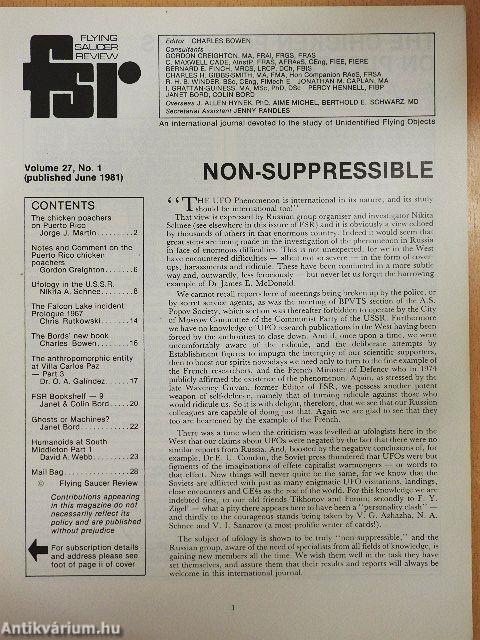 Flying Saucer Review June 1981