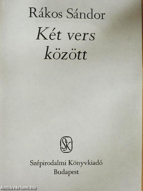 Két vers között