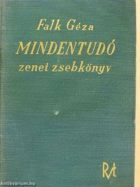 Mindentudó zenei zsebkönyv