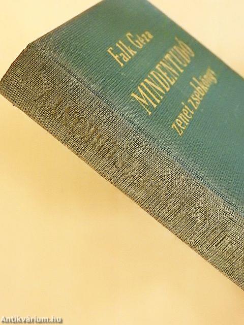 Mindentudó zenei zsebkönyv