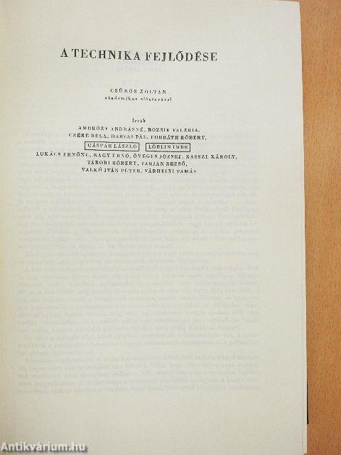 A kultúra világa - A technika fejlődése