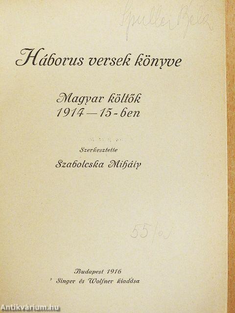 Háborus versek könyve