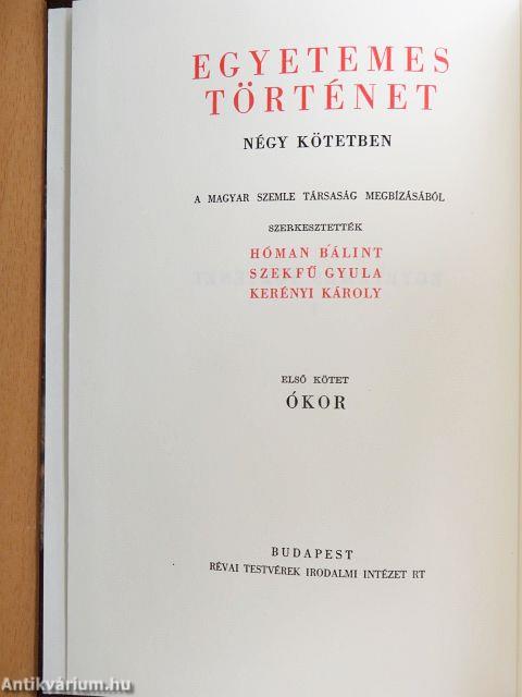 Egyetemes történet I-IV.