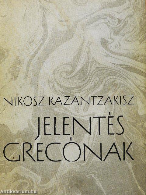 Jelentés Grecónak