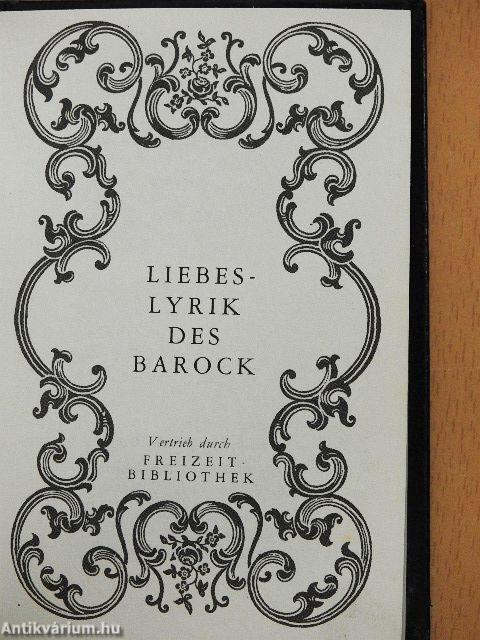 Liebeslyrik des Barock