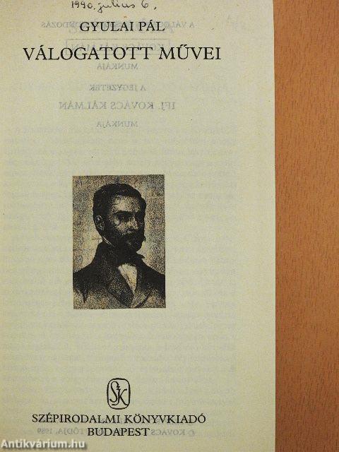 Gyulai Pál válogatott művei