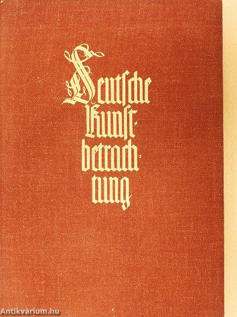 Deutsche Kunstbetrachtung (gótbetűs)