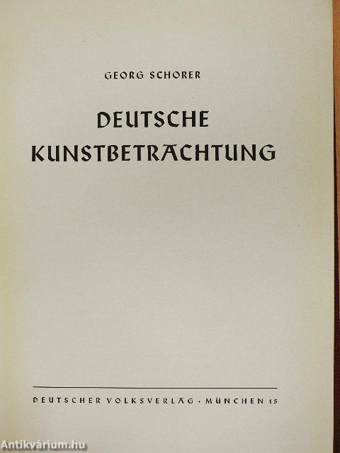 Deutsche Kunstbetrachtung (gótbetűs)