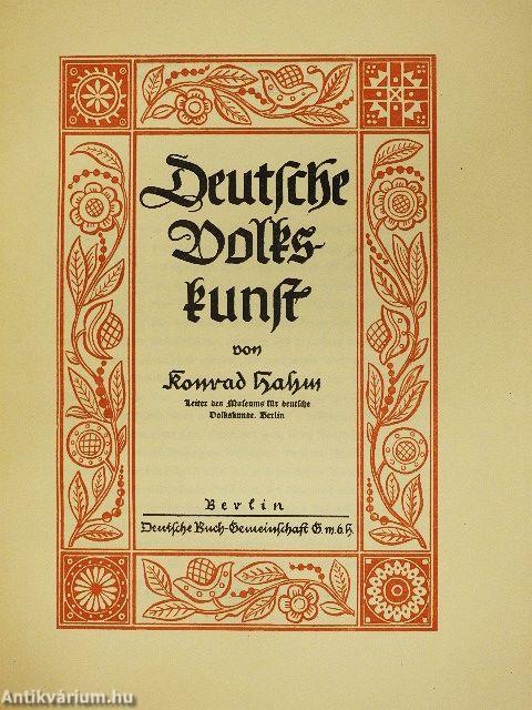 Deutsche Volkskunst (gótbetűs)