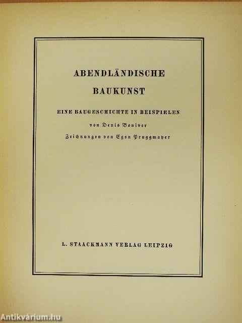 Abendländische Baukunst (gótbetűs)
