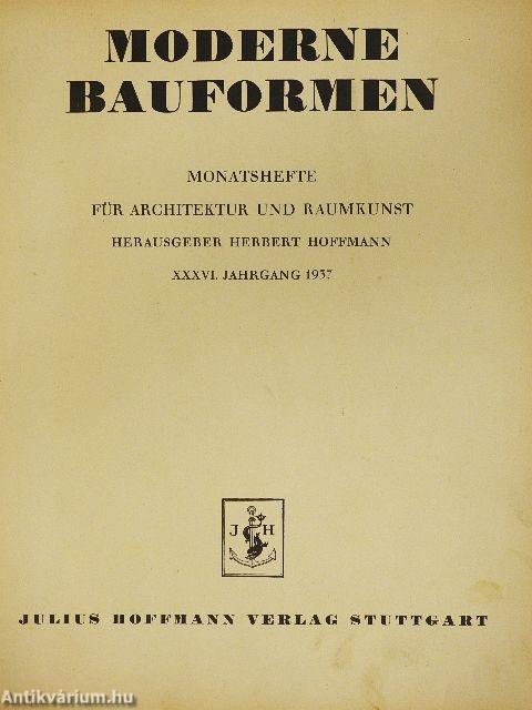 Moderne Bauformen 1937. (nem teljes évfolyam)