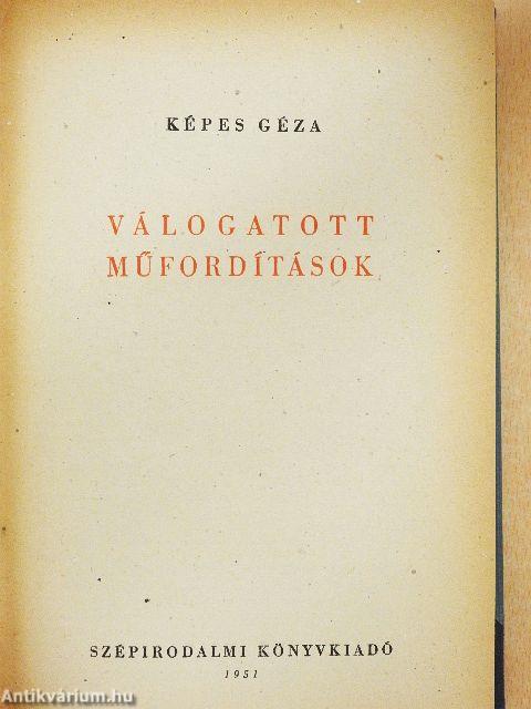 Válogatott műfordítások