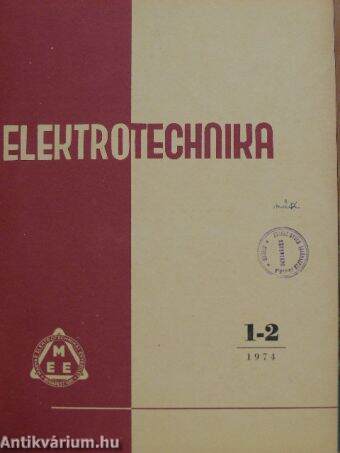 Elektrotechnika 1974. január-december