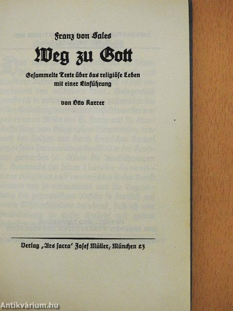 Weg zu Gott (gótbetűs)