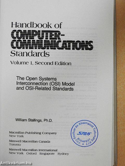 Handbook of Computer-Communications Standards 1.