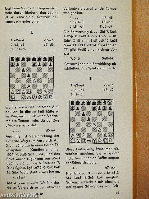 Caro-Kann bis Sizilianisch