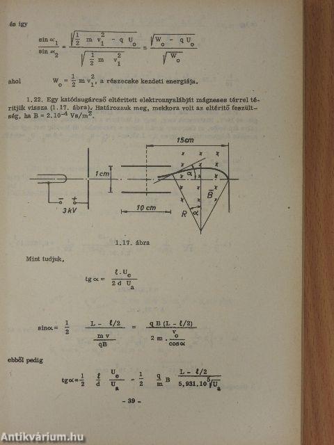 Elektronfizika példatár