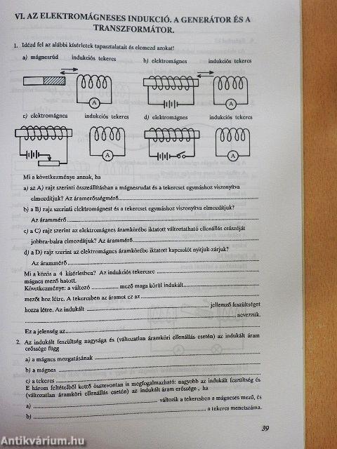 Fizika feladatsorozatok általános iskolásoknak 8.