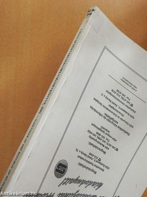 A Magyar Köztársaság helységnévkönyve 2002. január 1.