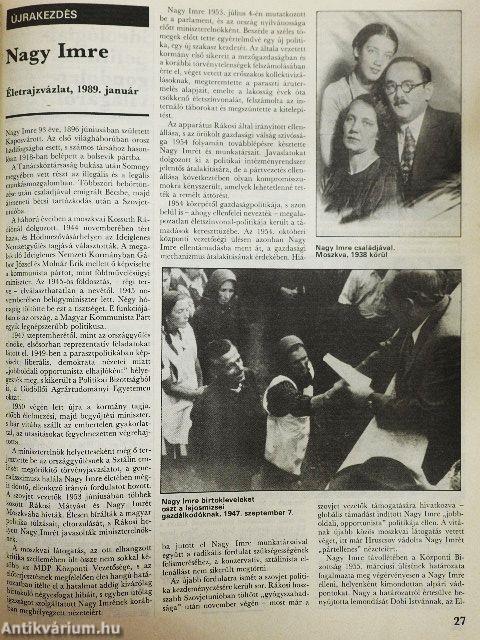 História 1988-1991. (teljes évfolyamok)