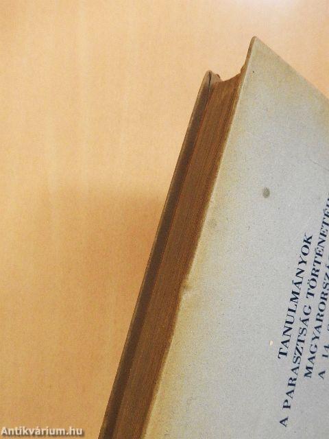 Tanulmányok a parasztság történetéhez Magyarországon a 14. században