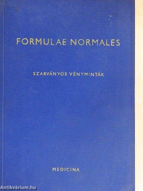 Formulae Normales V.
