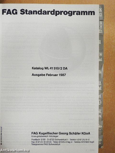 FAG Standardprogramm