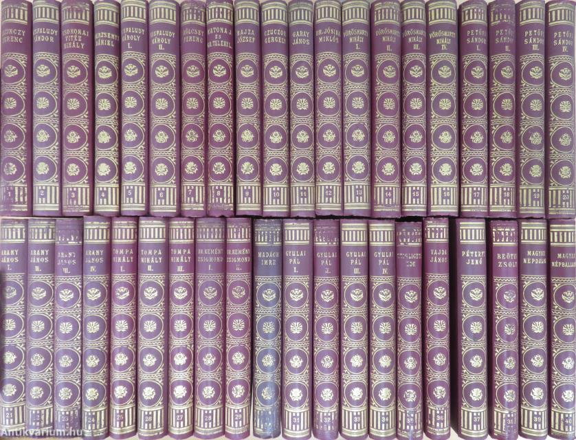 "40 kötet az Élő könyvek-Magyar Klasszikusok sorozatból (nem teljes sorozat)"