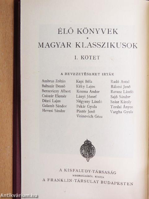 "40 kötet az Élő könyvek-Magyar Klasszikusok sorozatból (nem teljes sorozat)"