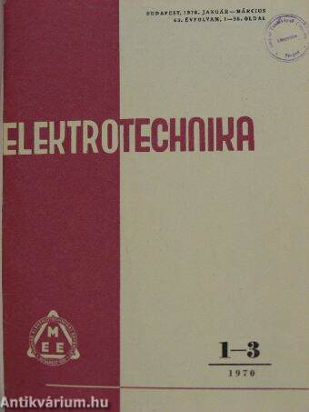 Elektrotechnika 1970. január-december