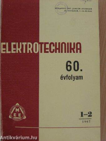 Elektrotechnika 1967. január-december