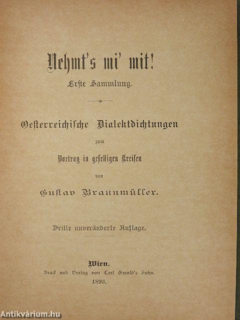 Nehmt's mi' mit! I. (gótbetűs)